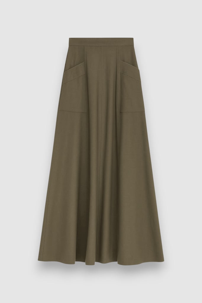Veria Saia Longa Liz Verde Oliva